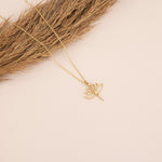 925 Sterling Silver Lotus Flower Necklace,