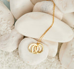 925 Sterling Silver Russian Rings Necklace