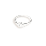 925 Sterling Silver Diamond Signet Ring