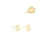 925 Sterling Silver Initials Studs Earrings