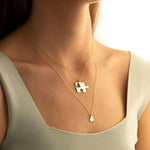925 Sterling Silver Personalized Puzzle Necklace