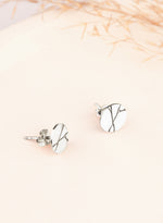 925 Sterling Silver Kintsugi Earring