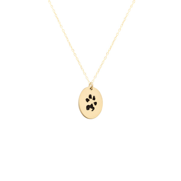 925 Sterling Silver Round Circle Plaka Köpek Pati̇si̇