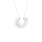 925 Sterling Silver Sunburst Necklace
