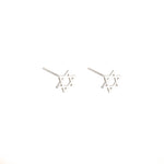 925 Sterling Silver Tiny Star Of David Earrings