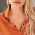 925 Sterling Silver Sideways Initials Necklace
