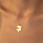 925 Sterling Silver Personalized Puzzle Necklace