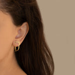 925 Sterling Silver Double Bar Threader Earrings