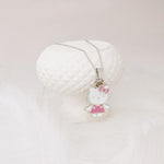 925 Sterling Silver Pembe Hello Kitty
