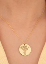 925 Sterling Silver Çi̇çek Buketi̇ Necklace