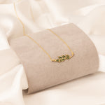 925 Sterling Silver Enamel Branch Necklace