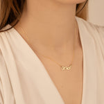925 Sterling Silver Vavy Name Necklace