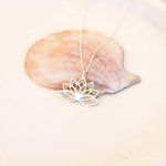 925 Sterling Silver Lotus Necklace