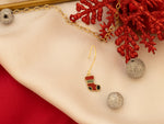 925 Sterling Silver Christmas Stocking Earrings