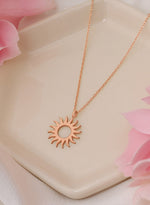 925 Sterling Silver Sun Necklace