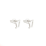 925 Sterling Silver Number Earrings