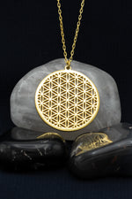 925 Sterling Silver Flower Of Life Necklace