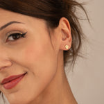 925 Sterling Silver Stud Scream Mask Earrings