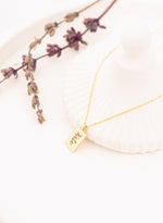 925 Sterling Silver Tiny Bar Name Necklace
