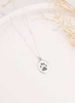 925 Sterling Silver Paw Necklace