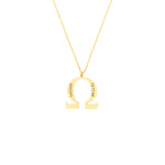 925 Sterling Silver Personalized Omega Name Necklace
