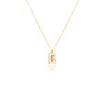925 Sterling Silver Tiny Bar Name Necklace
