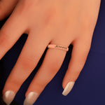 925 Sterling Silver Personalized Slim Engraved Ring