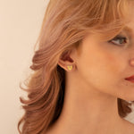 925 Sterling Silver Tulip Enamel Studs