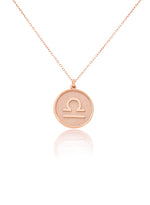 925 Sterling Silver Zodiac Coin Necklace