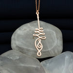 925 Sterling Silver Unalome Slim Necklace