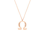 925 Sterling Silver Personalized Omega Name Necklace