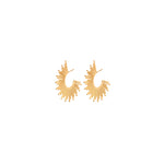 925 Sterling Silver Sunburst Earrings