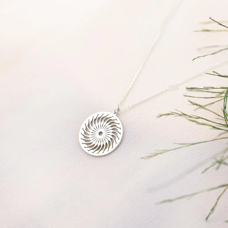 925 Sterling Silver Güneş Necklace