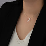 925 Sterling Silver Wolf Couples Necklace