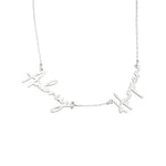 925 Sterling Silver Personalized Couple Name Necklace