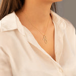 925 Sterling Silver Stethoscope Name Necklace