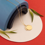 925 Sterling Silver Circle With Arch Necklace