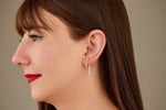 925 Sterling Silver Double Bar Ear Jacket Earrings