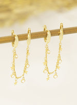 925 Sterling Silver Threader Double Hole Earrings(Zi̇nci̇ri̇ Cs40108)
