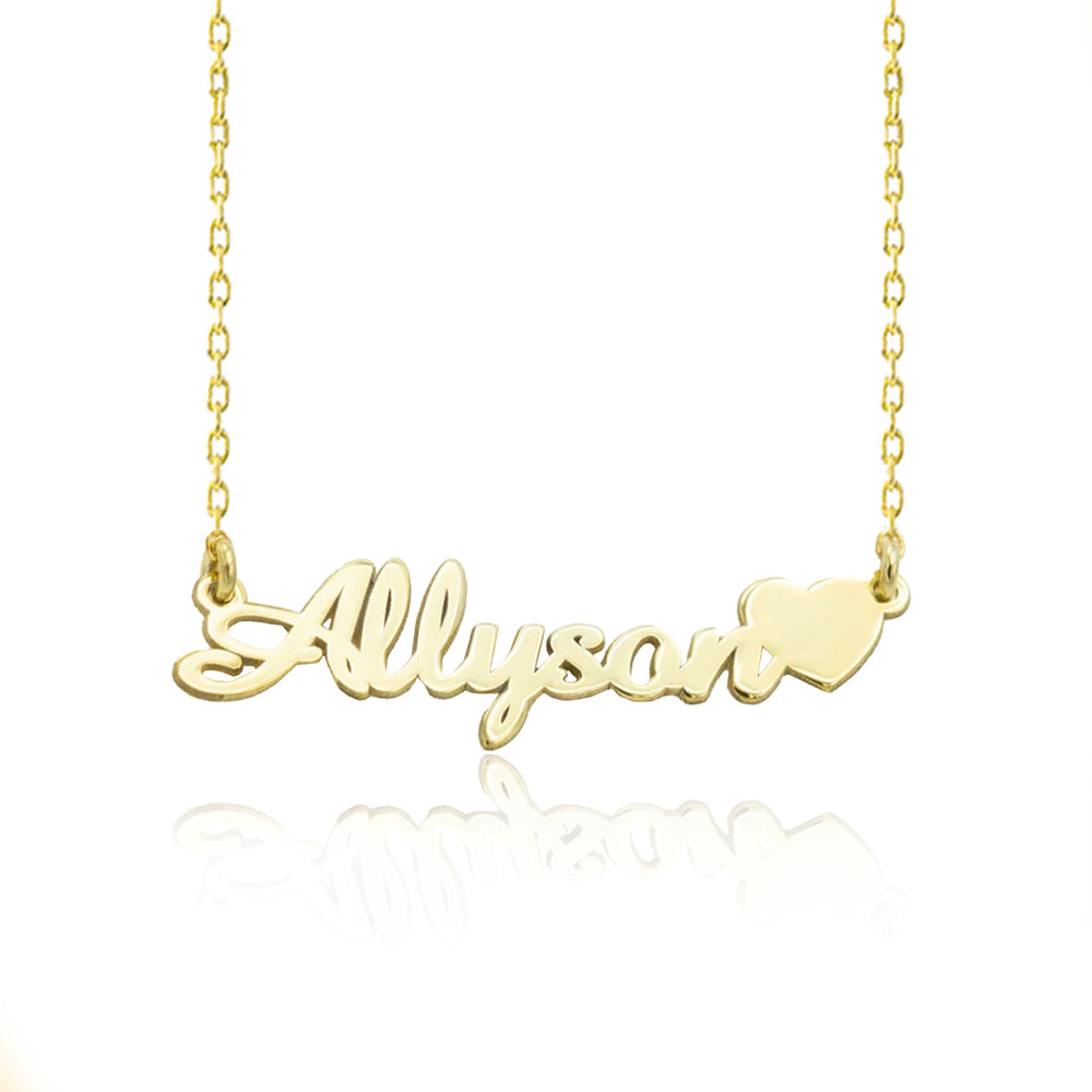 925 Sterling Silver Personalized Name Necklace With Snowflake