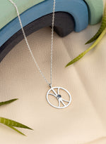 925 Sterling Silver Life Symbol Necklace With Birthstone