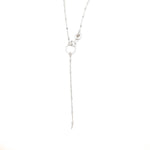 925 Sterling Silver Intermittent Bead Chain Necklace With Heart