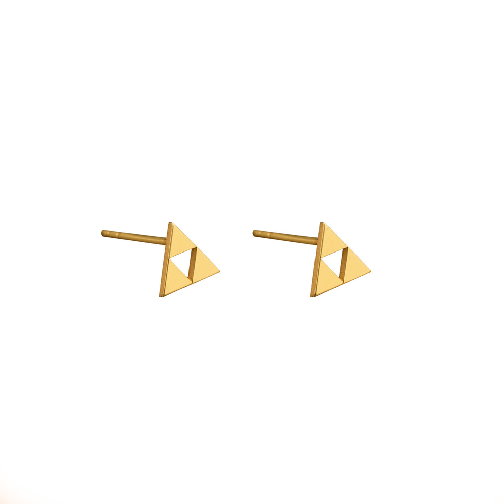 925 Sterling Silver Triangle Earrings