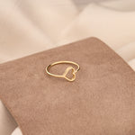 925 Sterling Silver Içi Boş Heart Ring