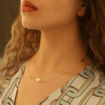 925 Sterling Silver Initial On Heart Necklace