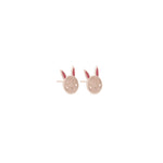 925 Sterling Silver Enamel Rabbit Earring