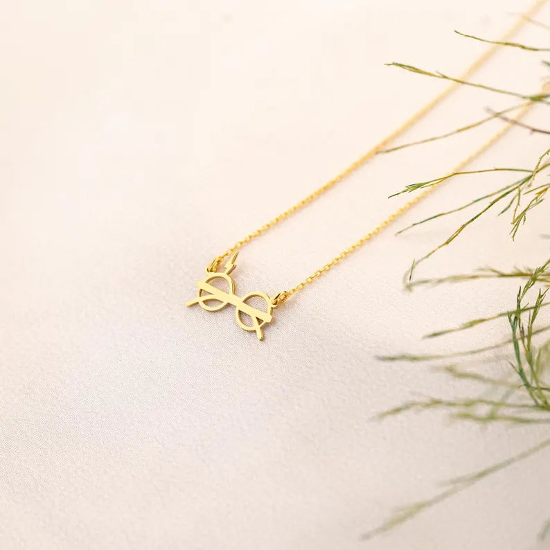925 Sterling Silver Wizard Harry Potter Glasses Necklace