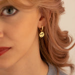 925 Sterling Silver Heart Eyes Earrings