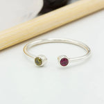 925 Sterling Silver Birth Stone Ring