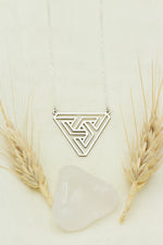 925 Sterling Silver Penrose Triangle Necklace